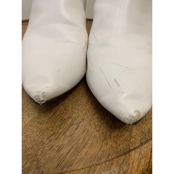 SHEIN Women's White Ankle Booties Size 10 Block Heel Casual - Picture 3 of 10